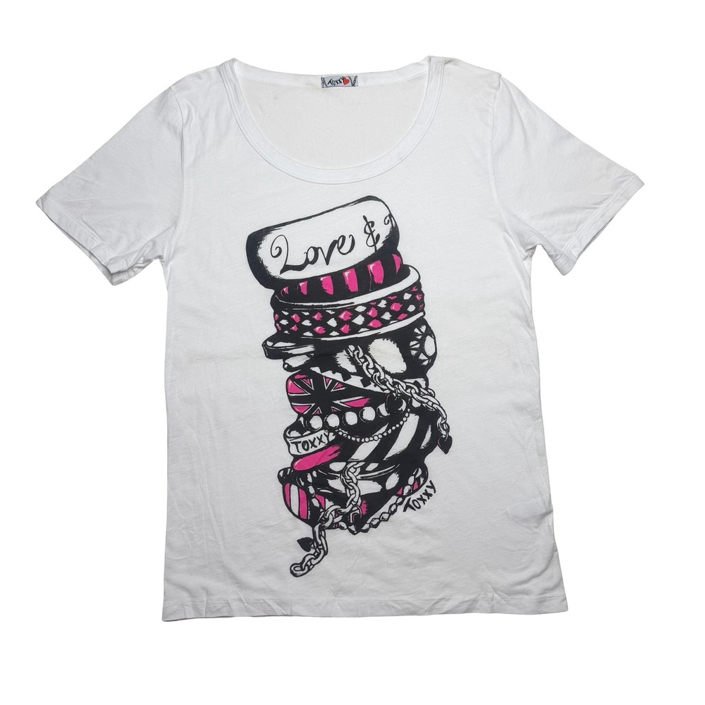 Y2K 2000s Toxxy love women's top shirt Small